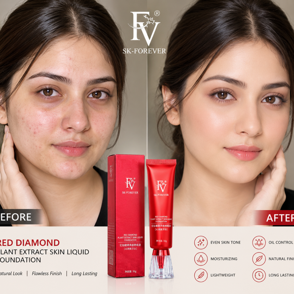 FV Foundation – Full Coverage Flawless Finish Liquid Foundation