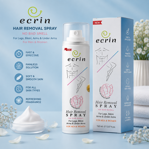 Ecrin Hair Removal Spray – Fast & Painless Hair Removal for Men & Women